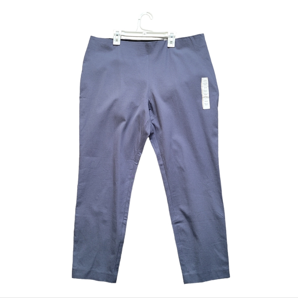 16 Women's High Rise Slim Fit Stretch Ankle Pants Fitted Hip & Thigh - A New Day